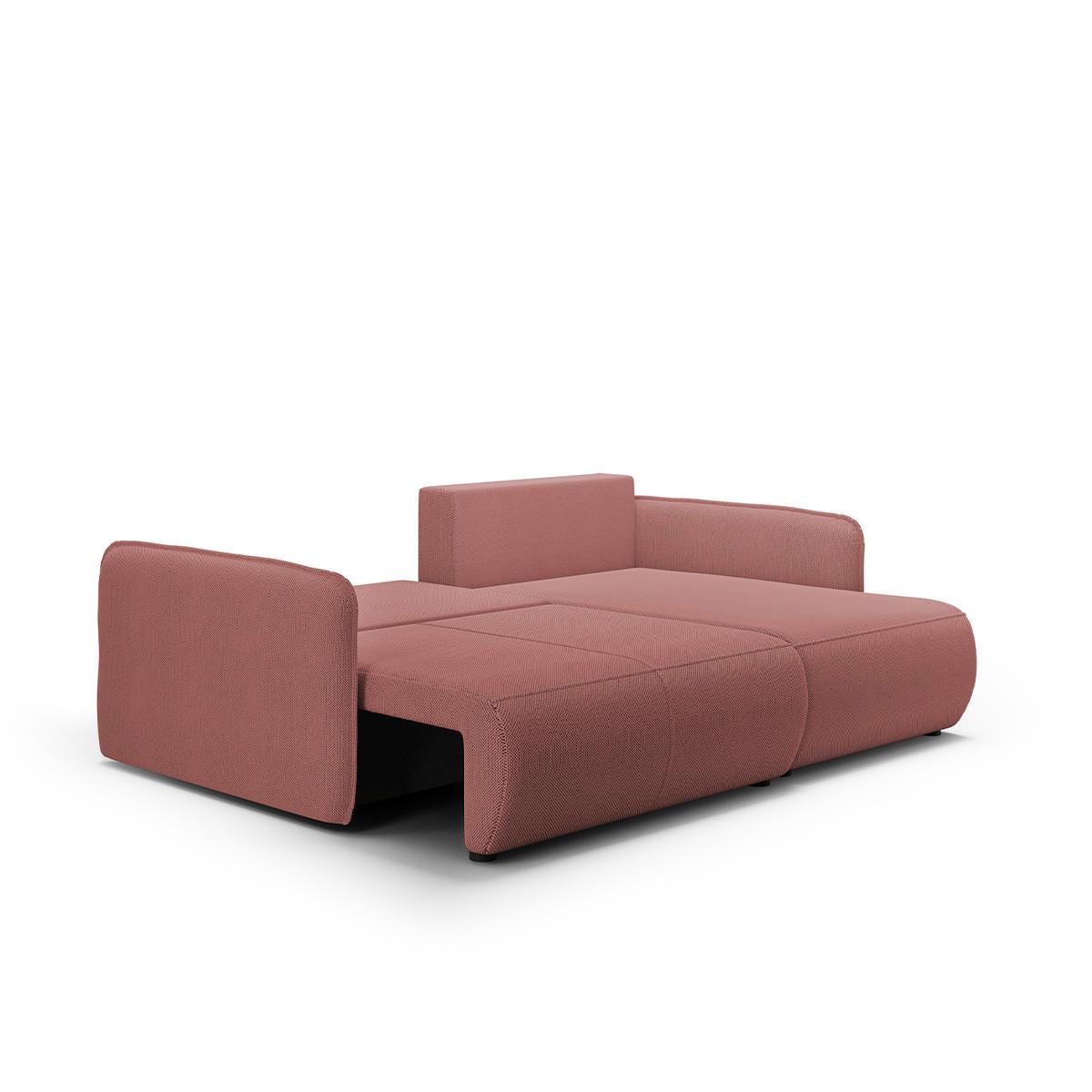 ECKSOFA Claudio 3 Sitzplätze Rose - Pink, Holz (207/148cm) - Petits-meubles