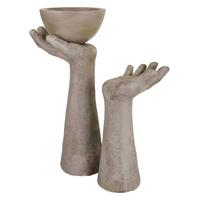 DEKORATIVE FIGUR, grau, 27x20x51cm - Grau, Stein (27/51/20cm) - Wanderlust