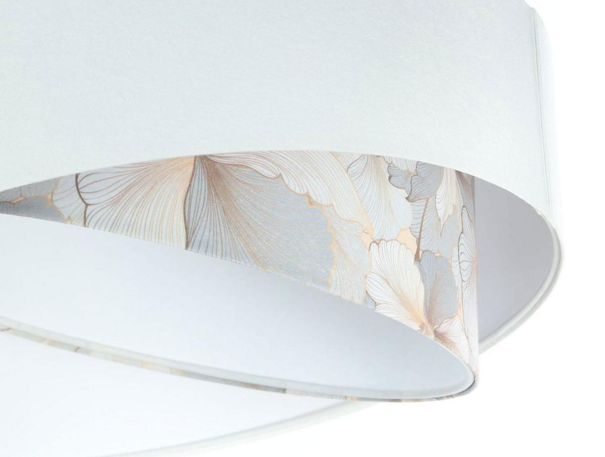 HÄNGELEUCHTE Weiß 50/23 cm - Beige, Kunststoff (50/1/23cm) - ONZENO