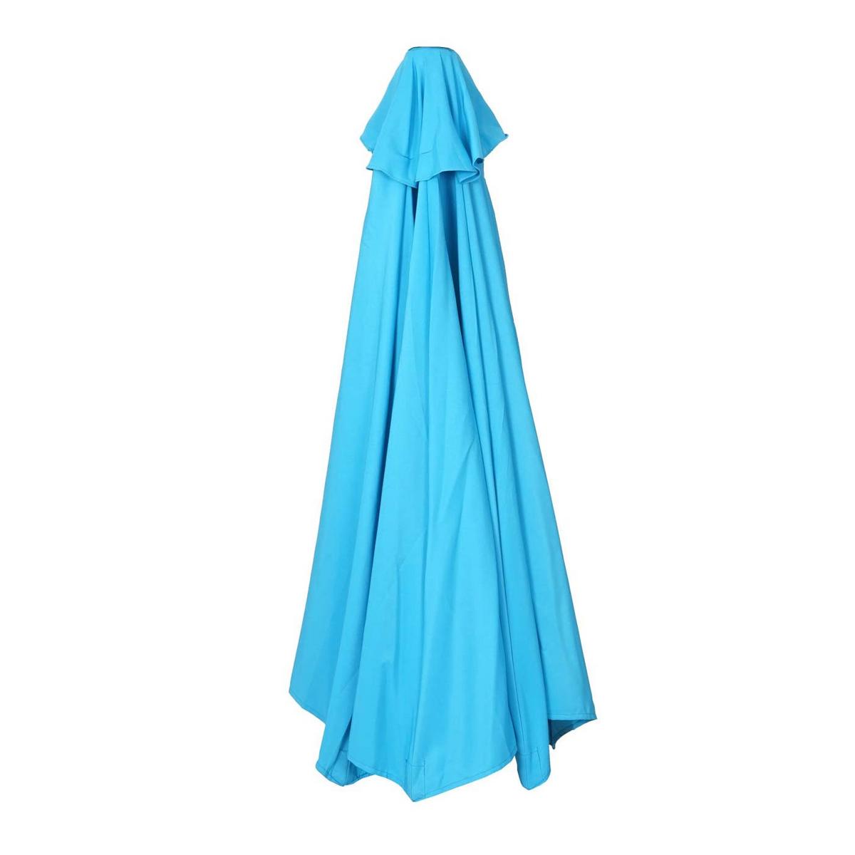 BEZUG FÜR SONNENSCHIRM HALBRUND Türkis - Türkis, Textil (260/135cm) - MCW