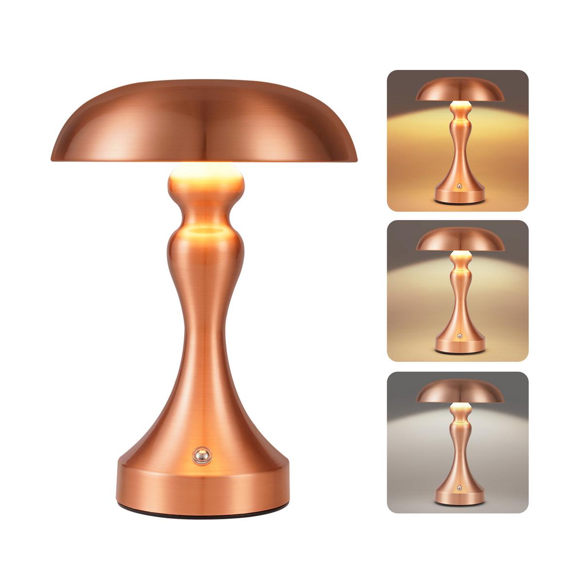 TISCHLAMPE Mila 15.5/15.5/22 cm - Braun, Metall (15.5/15.5/22cm) - ZMH