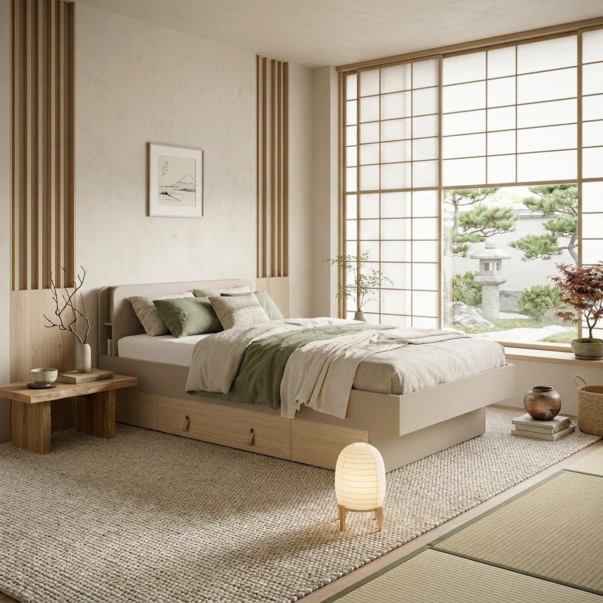 BETT Sorella 120x200 cm mit Lattenrost und Bettkasten-Schublade, mit Matratze 26 cm, Porcini + Eiche Mavelie - Eichefarben/Cappuccino, Leder/Holzwerkstoff (120/200cm) - Beautysofa