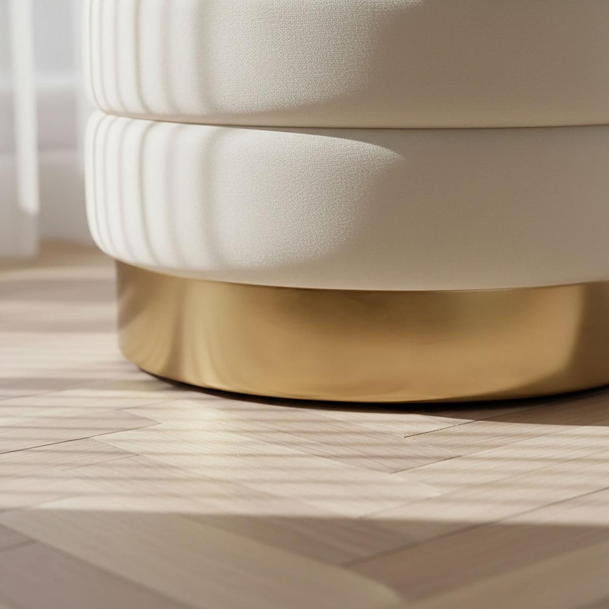 POLSTERBANK mi Stauraum Creme - Creme, Textil (80/42/42cm) - RAUMHIRSCH FURNITURE