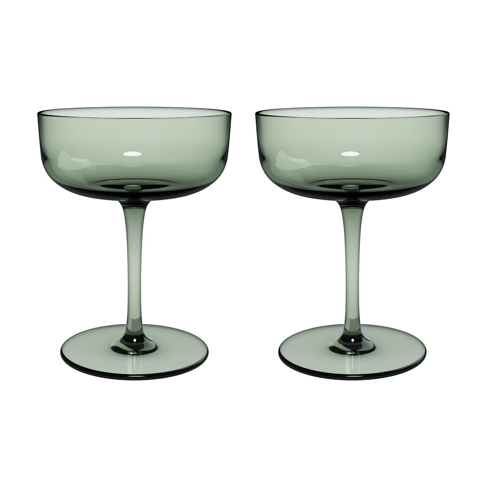SEKTSCHALEN / DESSERTSCHALEN Like Glass Sage 100 ml 2er Set - Grün, Glas (0.1L) - like.Villeroy & Boch