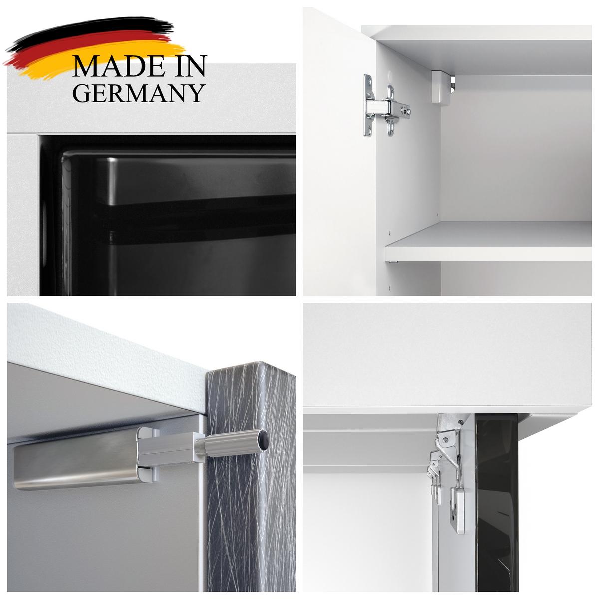 SIDEBOARD Cuba Türen in Eiche Nordic - Silbereichenfarben, Holzwerkstoff (182/53/35cm) - Vladon