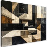 LEINWANDBILD Abstraktion 120x80cm - Beige, Textil (120/80cm) - Feeby