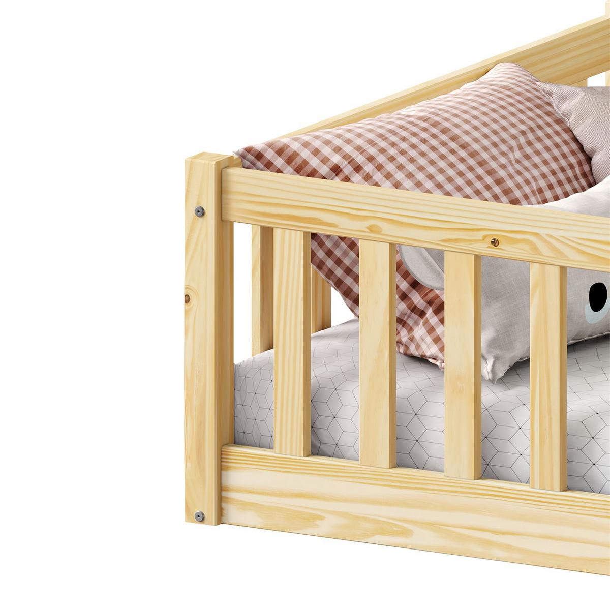 BODENBETT GUSTAVO 90x190 cm natur - Naturfarben, Holz (90/190cm) - IDIMEX