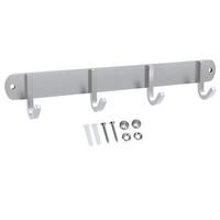 HAKENLEISTE 30/4.7/4.7 cm - Silberfarben, Metall (4.7/4.7/30cm) - Intirilife