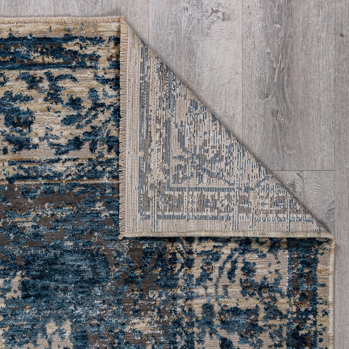 TEPPICH ADUR, orientalisch mit Medaillon, Blau, 160 x 230 cm - Blau, Textil (230/160cm) - KADIMA DESIGN