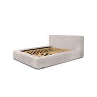 POLSTERBETT Omaha In Euphoria - Creme, Holzwerkstoff/Textil (140/200cm) - Fun Möbel