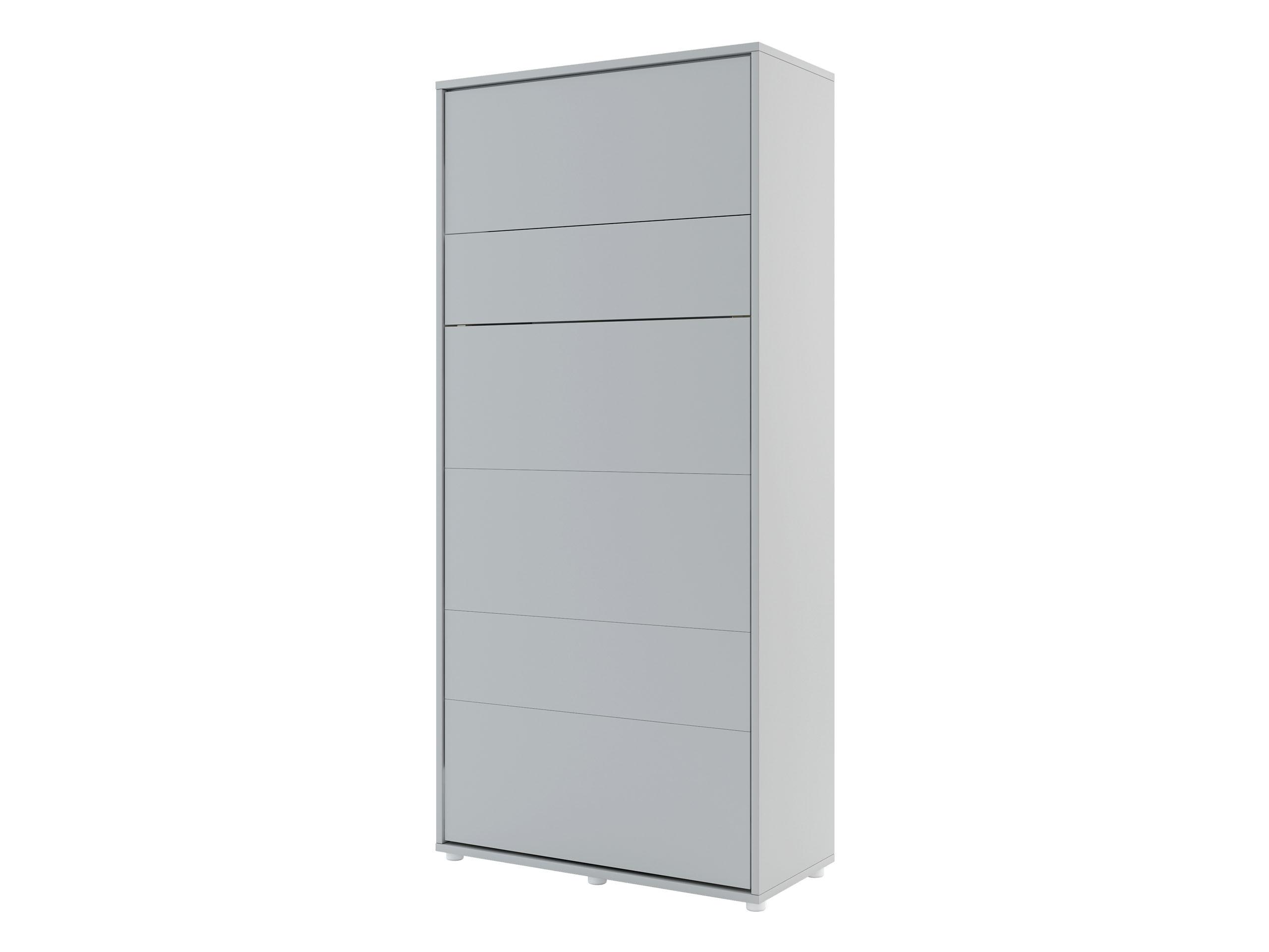 SCHRANKBETT Bed-Concept BC-03 90x200 - Grau, Holz/Holzwerkstoff (90/200cm) - MIRJAN24