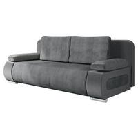 SCHLAFSOFA Emma Cord - Grau, Holz/Kunststoff (200/77/92cm) - MIRJAN24