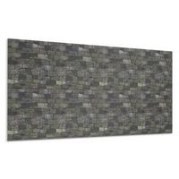 WANDPANEEL 100x50 cm selbstklebend Rocassa - Grau, Kunststoff (50/1.6/100cm) - Wallfluent