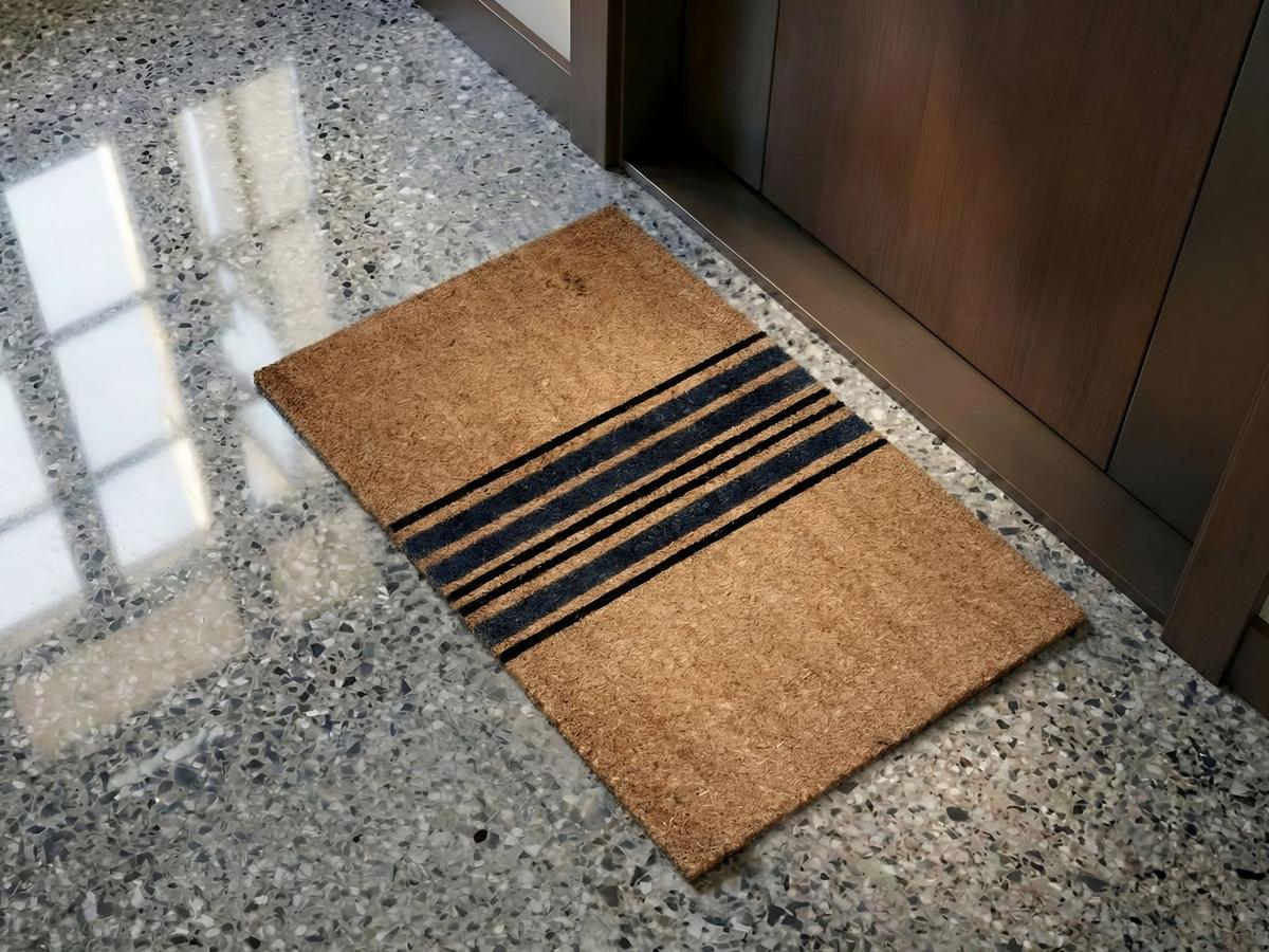 FUSSMATTE Naturfarben 50/80 cm Kokosfasern Togiak - Naturfarben, Textil (50/80cm) - Beliani
