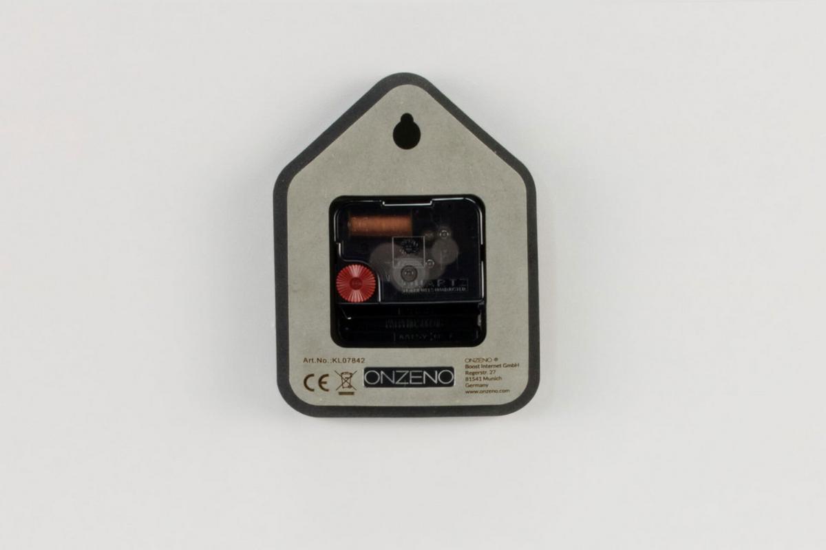 WANDUHR Design Schwarz-Weiß 48/48 cm - Schwarz, Holzwerkstoff (48/48/1cm) - ONZENO