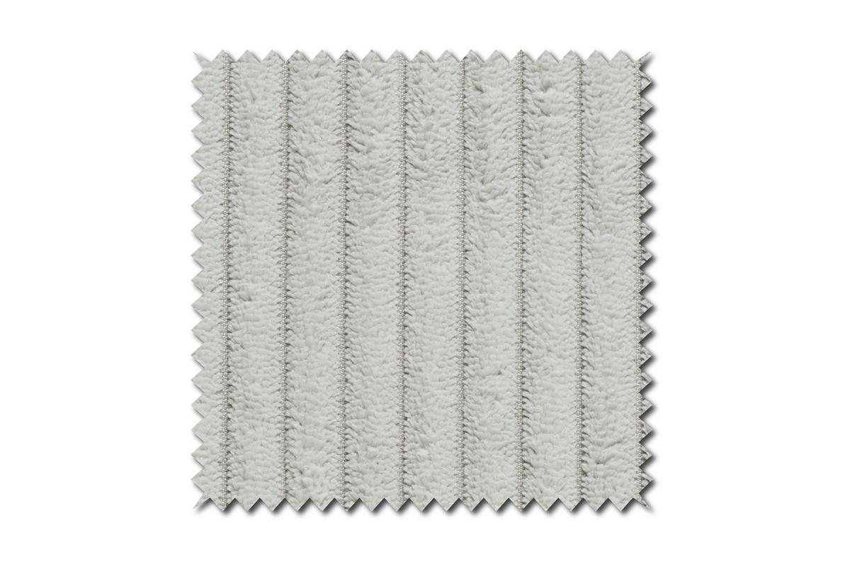 SOFA CELESTE Hellgrau Cord - Hellgrau/Schwarz, Kunststoff/Textil (302/72/114cm) - KAWOLA