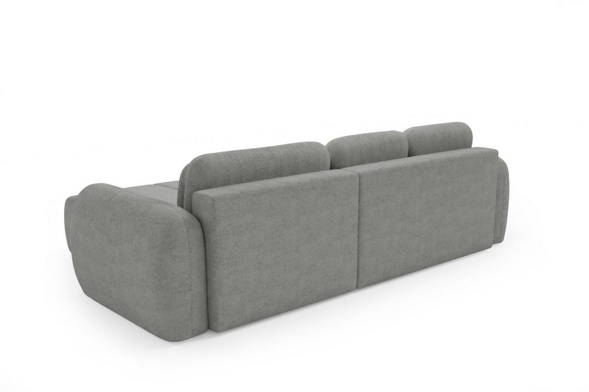 ECKSOFA Caria Mit Schlaffunktion - Grau, Holzwerkstoff/Textil (304/190cm) - Fun Möbel