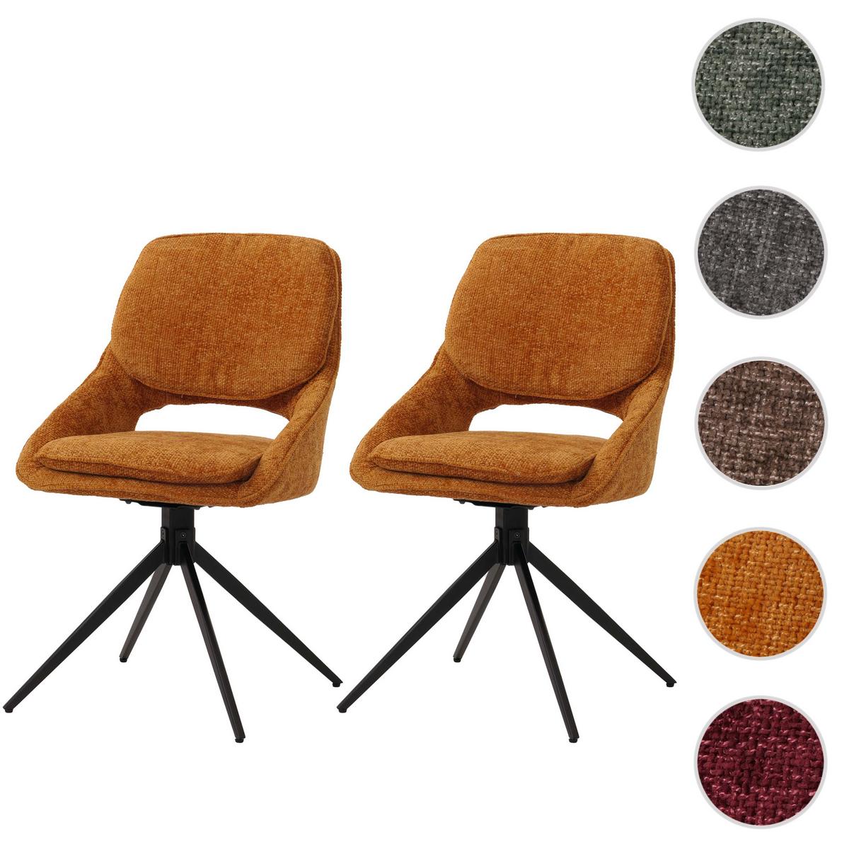 ESSZIMMERSTUHL Gelb 2er-Set - Currygelb/Gelb, Textil (55/87/55cm) - MCW