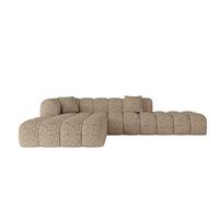 ECKSOFA Ottomane Links OLEA-L2 - 289x176x71 cm Braun - Schwarz/Braun, Holzwerkstoff/Kunststoff (289/176cm)