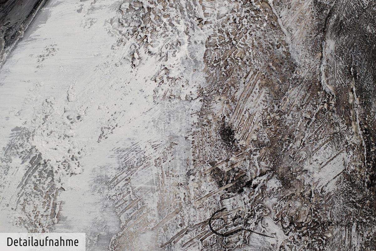 ACRYLBILD HANDGEMALT 150/50 cm - Grau, Holz/Textil (150/50cm) - KUNSTLOFT