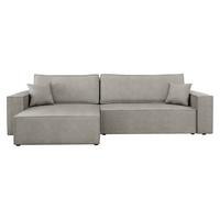 ECKSOFA Karl - Hellgrau/Schwarz, Holz/Kunststoff (272/145cm) - MIRJAN24