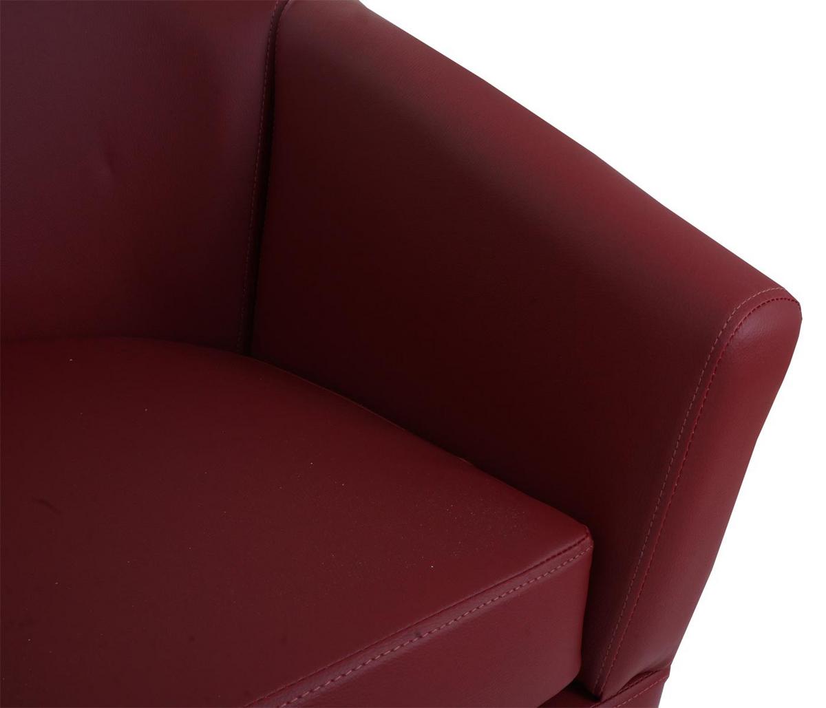 LOUNGE-SESSEL Bordeaux - Bordeaux, Textil (72/72/60cm) - MCW