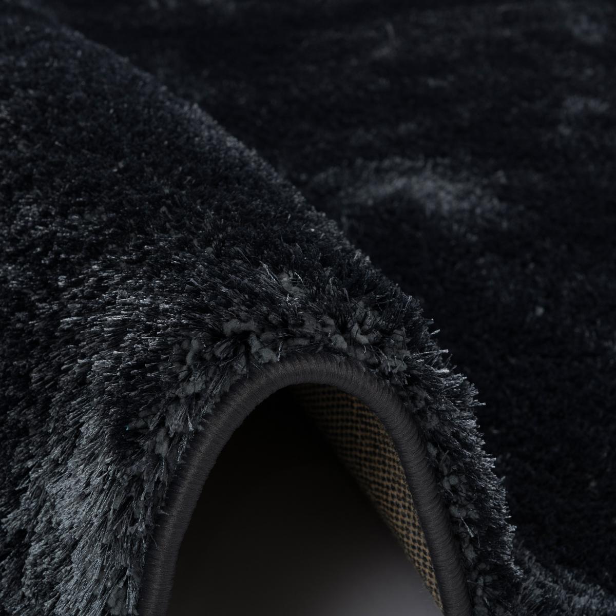 HOCHFLOR SHAGGY TEPPICH LUXUS FEELING MIX - Anthrazit, Textil (160/160cm) - Snapstyle