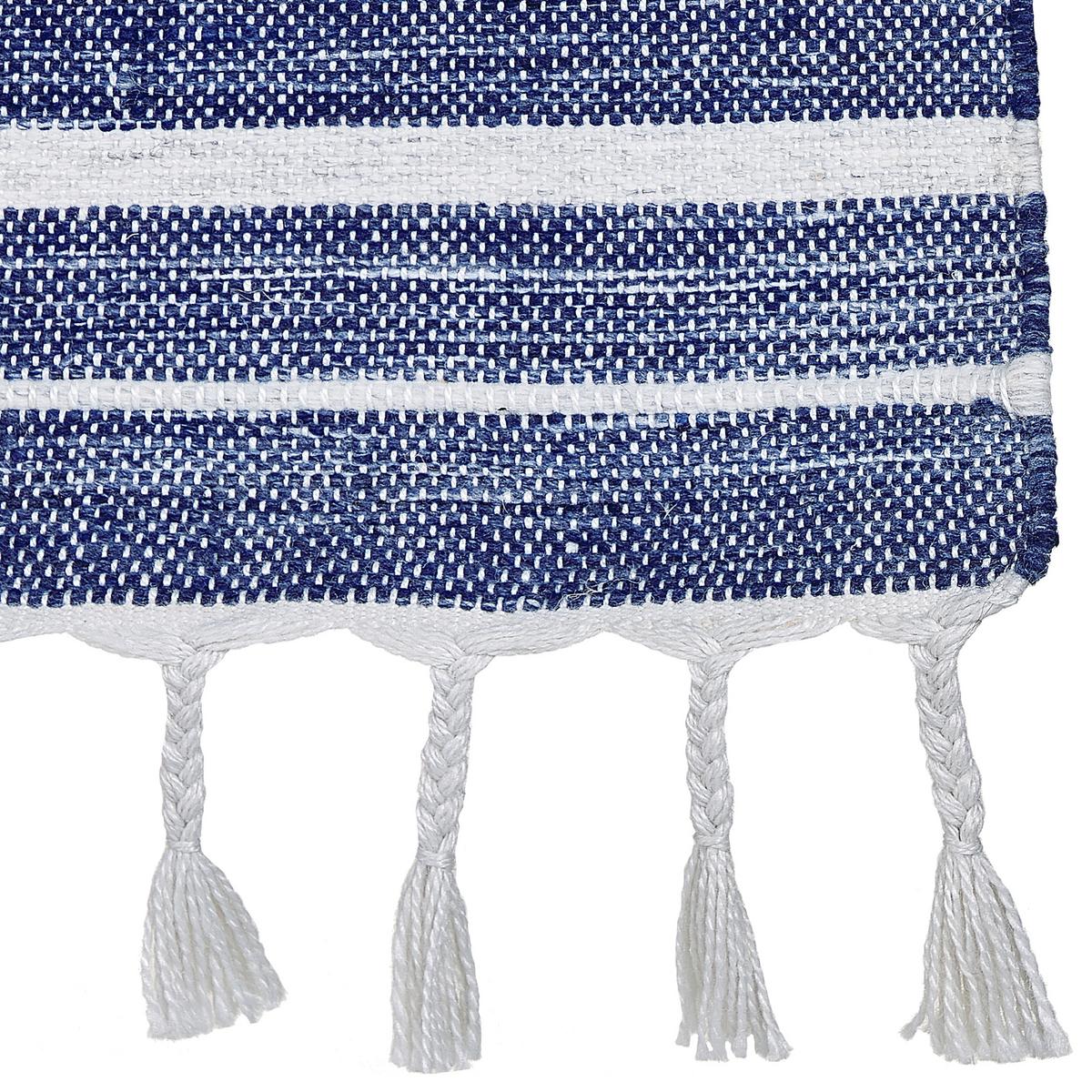 OUTDOOR-TEPPICH Bademli 150/80 cm - Blau, Kunststoff (80/150cm) - Beliani
