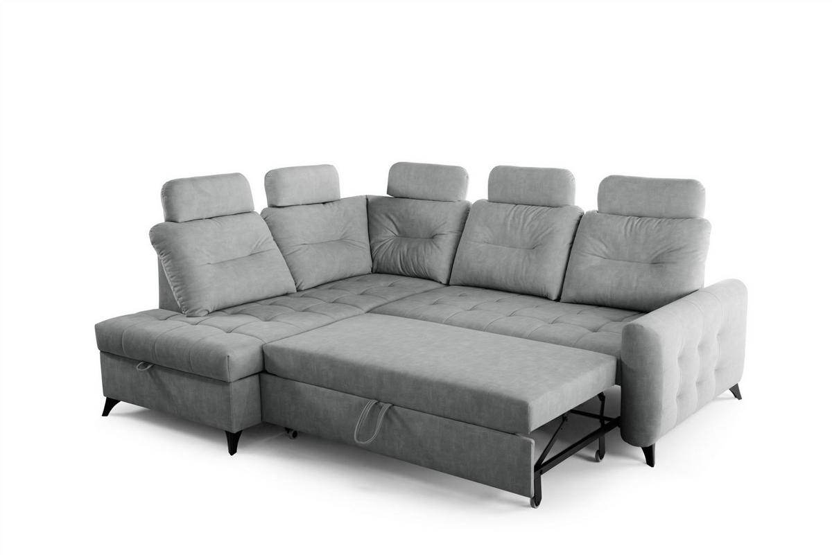 ECKSOFA Wendie - Grau, Holzwerkstoff/Textil (200/250cm) - Fun Möbel