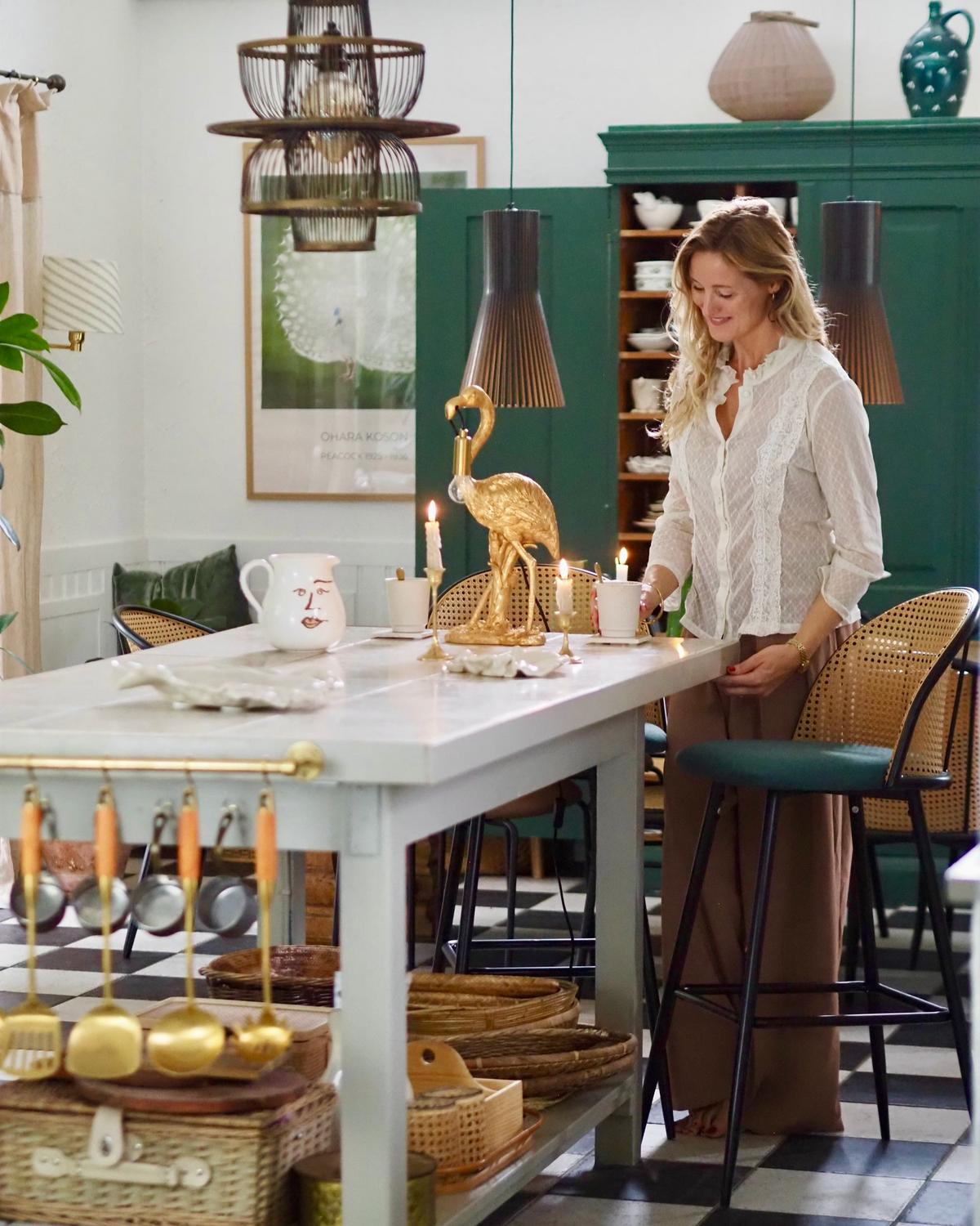 TISCHLAMPE Flamingo Gold Vice - Messingfarben/Goldfarben, Kunststoff (12/20/47cm) - Beliani