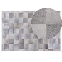 KURZFLOR-TEPPICH Alacam 200/140 cm - Grau, Fell (140/200cm) - Beliani