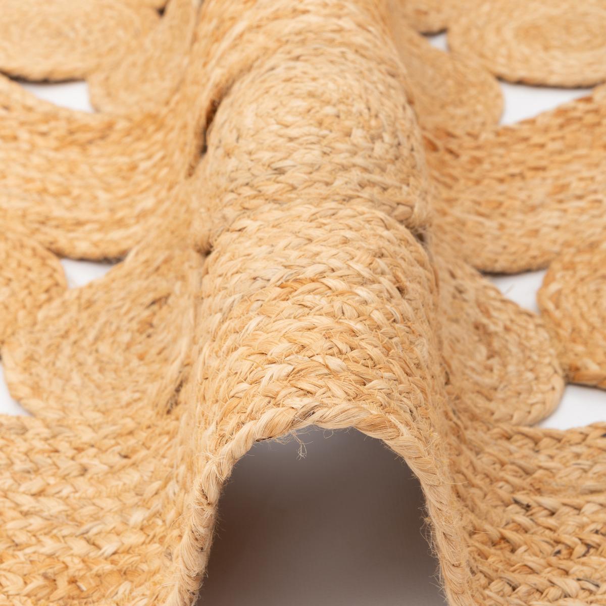 NATURFASER TEPPICH JUTE SALSA TREND RUND - Beige, Textil (80/80cm) - Pergamon