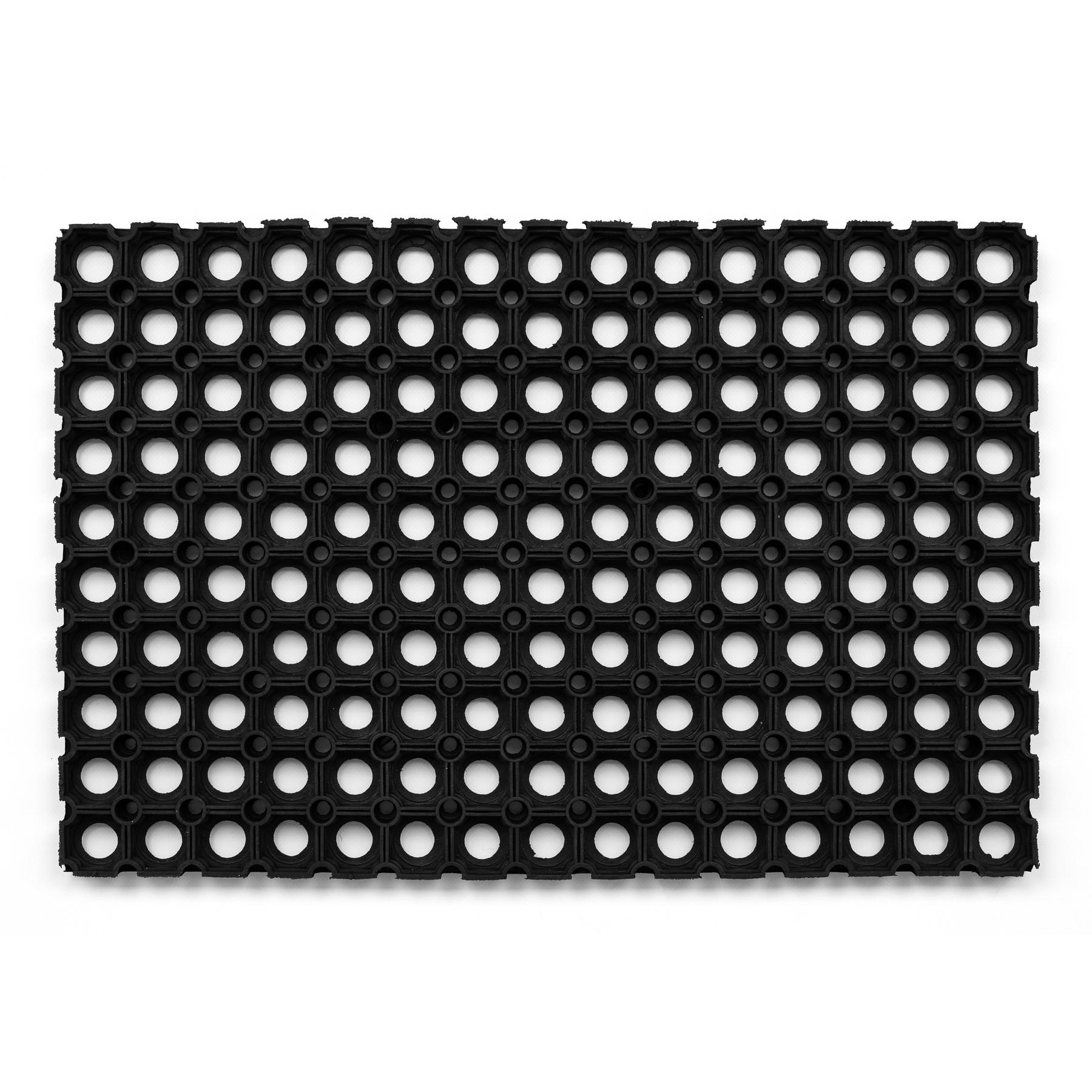 FUSSABTRETER gummi 40/60 cm - Schwarz, Textil (40/60cm) - rugsX
