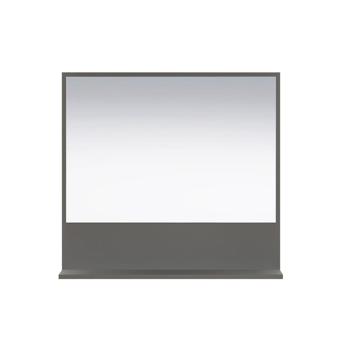 WANDSPIEGEL PureBliss Anthrazit - Anthrazit, Holzwerkstoff (80/74/14cm) - Trendteam