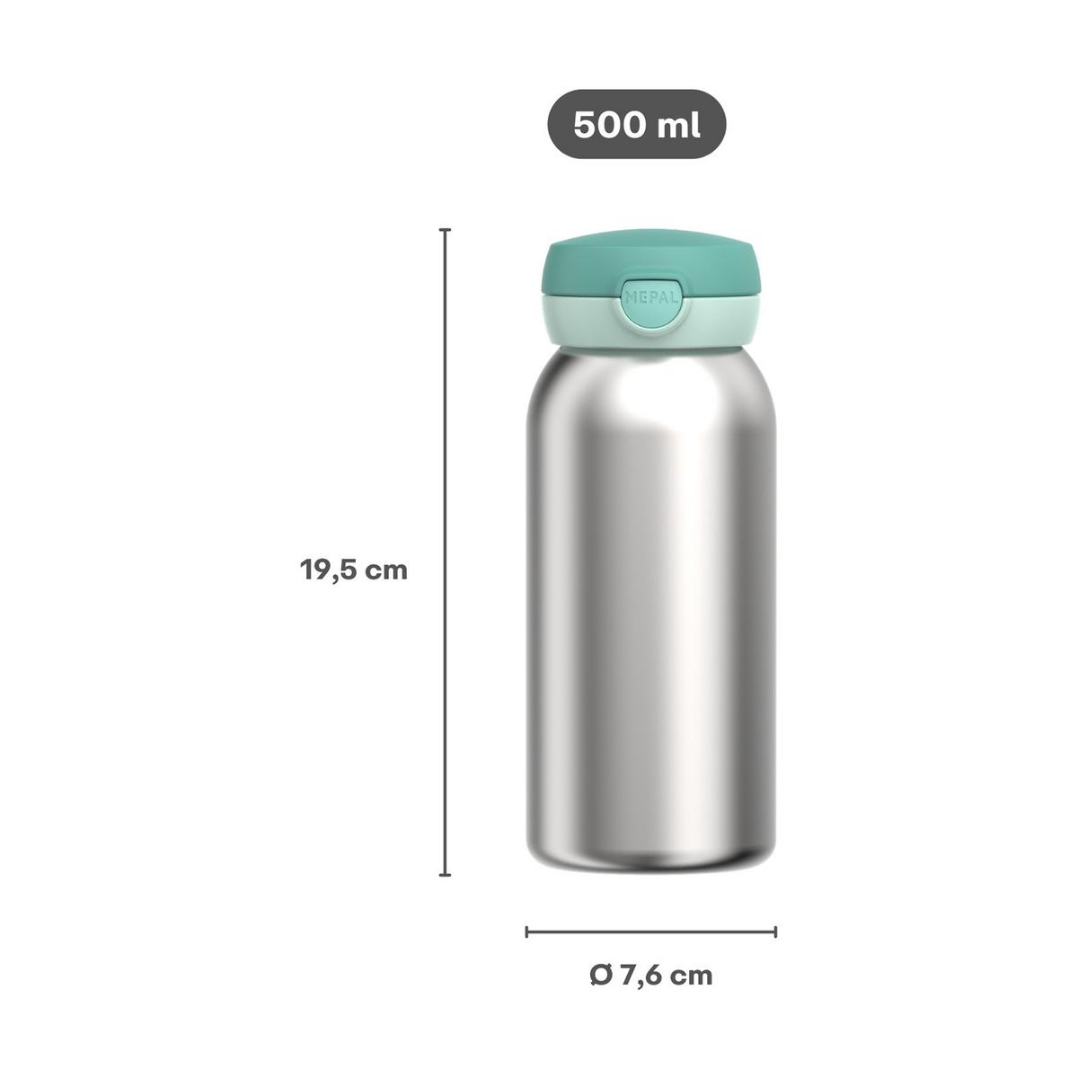 ISOLIERFLASCHE MIT KLAPPDECKEL Campus Frozen Friends 500 ml - Blau/Lila, Kunststoff/Metall (0.5L) - Mepal