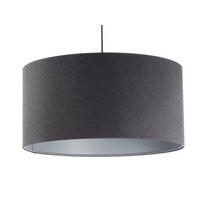 HÄNGELEUCHTE Grau 40/20 cm - Schwarz/Grau, Kunststoff (40/0.4/20cm) - ONZENO