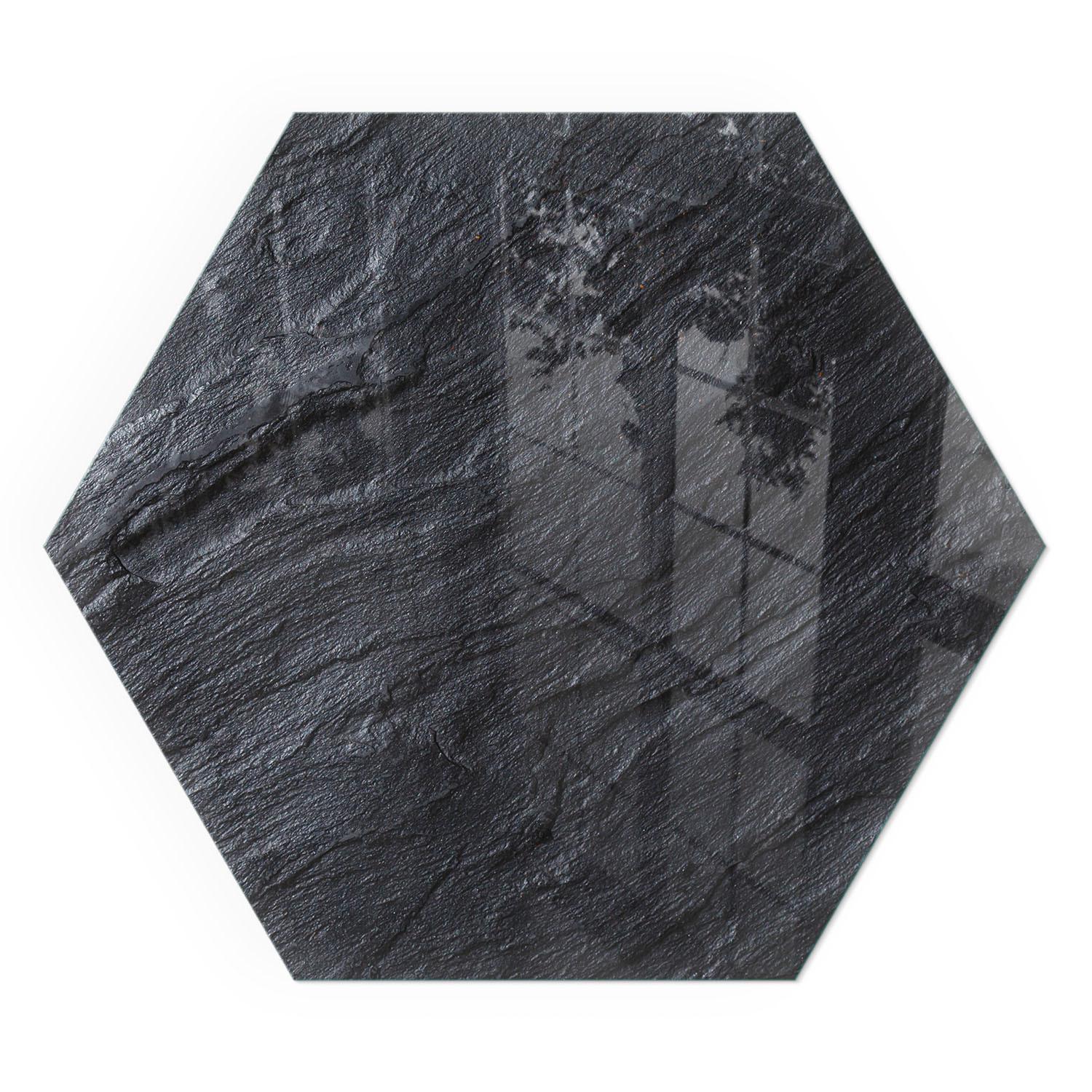 GLASPLATTE für Kamin h40 cm - Schwarz, Glas (40/40/0.4cm) - TULUP