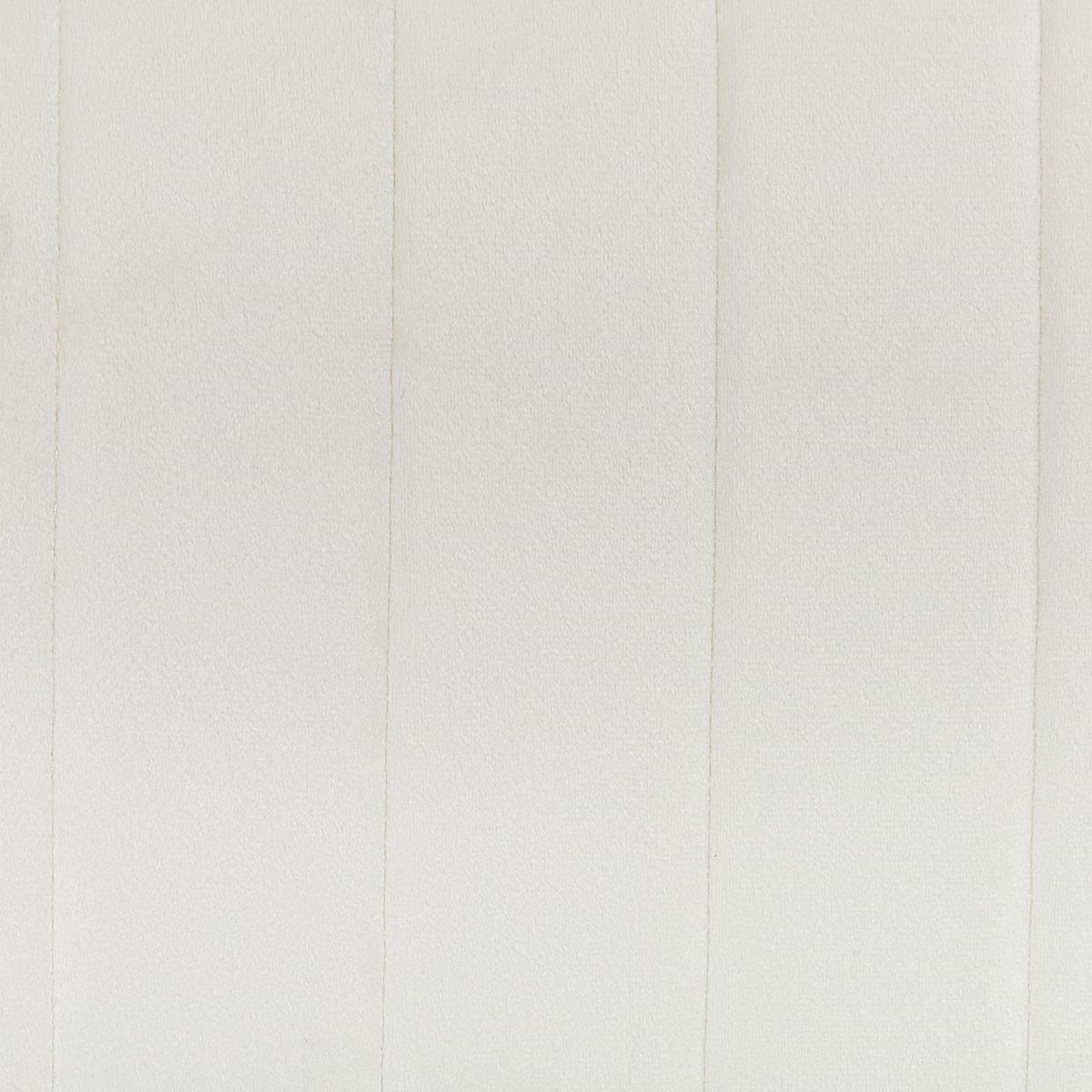 ESSZIMMERSTUHL 4er-Set Samtstoff Cremeweiß Kalispell - Schwarz/Weiß, Textil (45/88/62cm) - Beliani