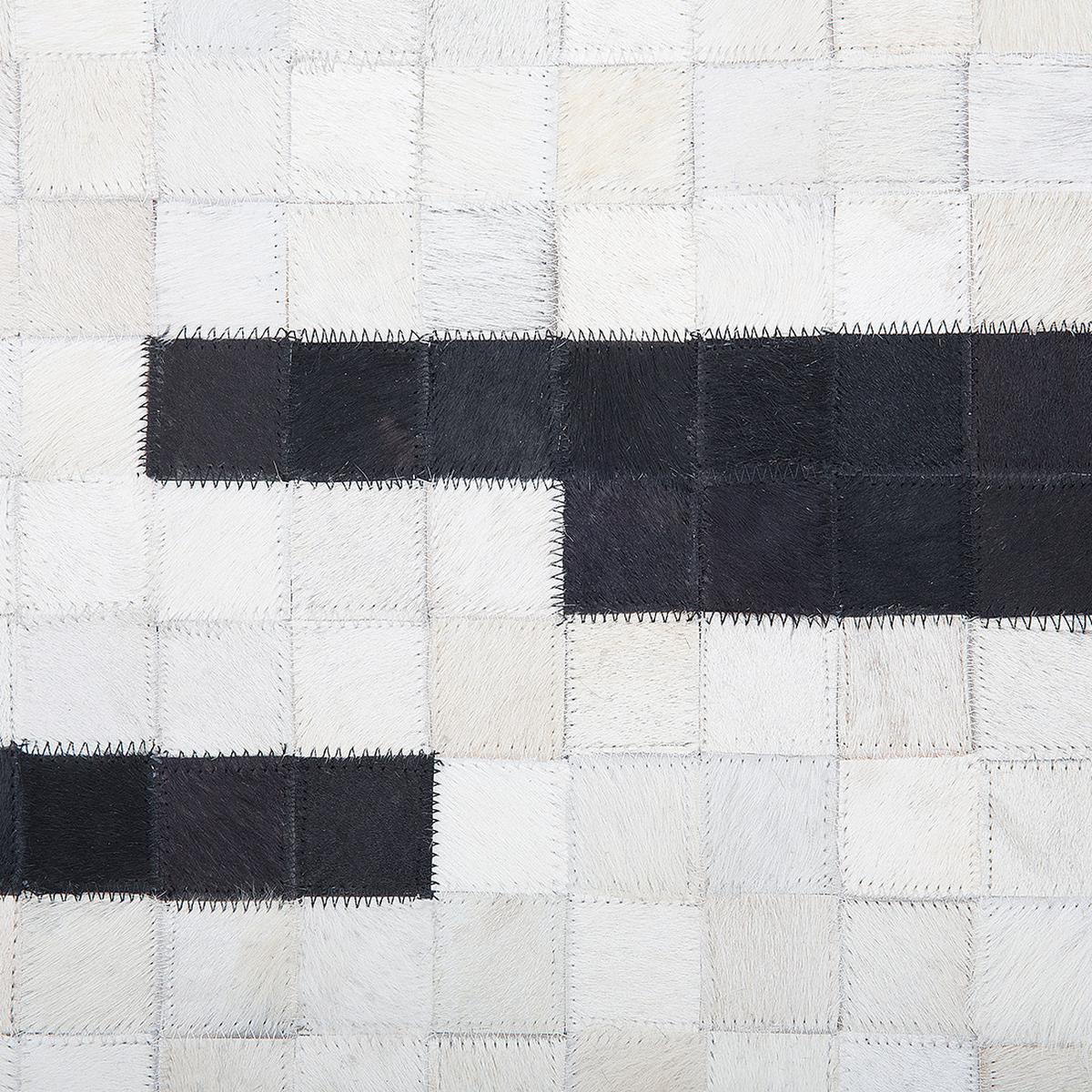 KURZFLOR-TEPPICH Bolu 230/160 cm - Weiß, Fell (160/230cm) - Beliani