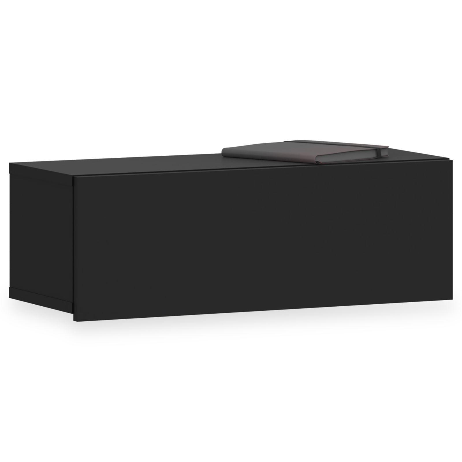 HÄNGENDER NACHTTISCH NANI - Schwarz, Holzwerkstoff (60/21/27cm) - IDIMEX