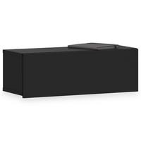 HÄNGENDER NACHTTISCH NANI - Schwarz, Holzwerkstoff (60/21/27cm) - IDIMEX