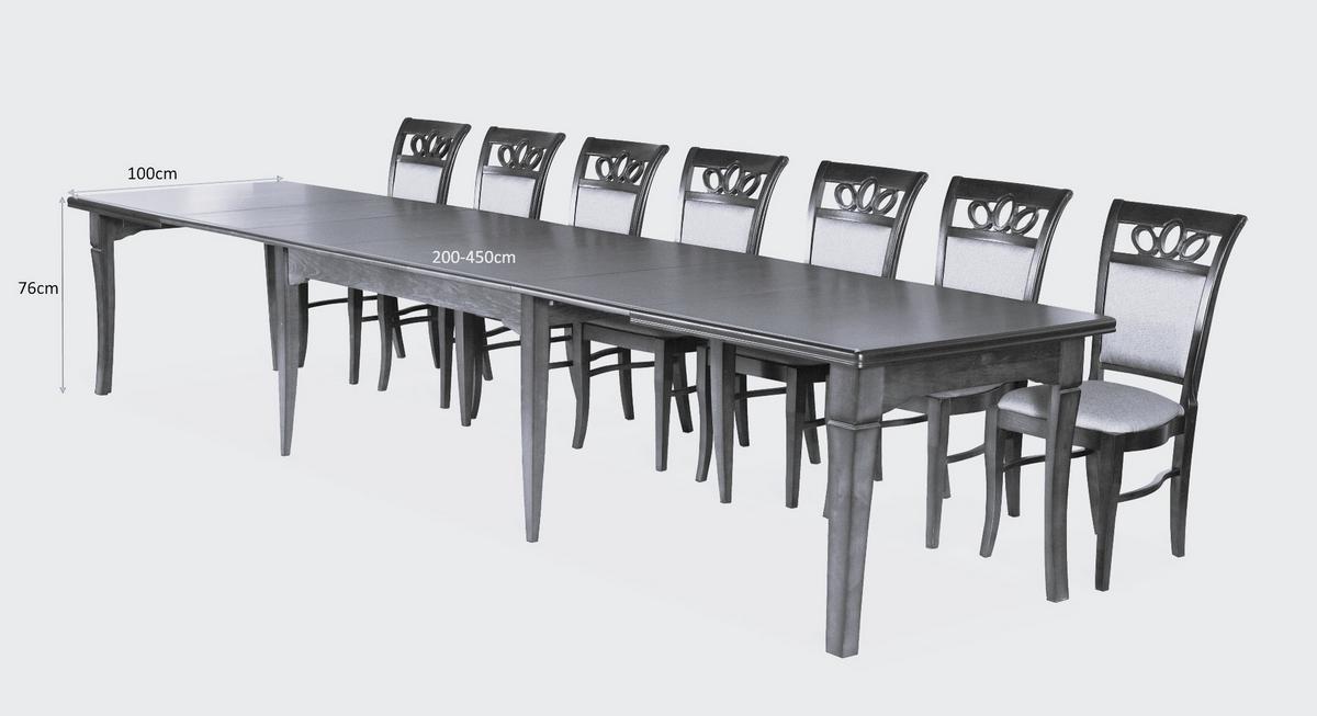 ESSTISCH GRANDE Ausziehbar 200 - 450 / 100 x 76 cm - Braun, Holz (200/100/76cm) - MASSENO