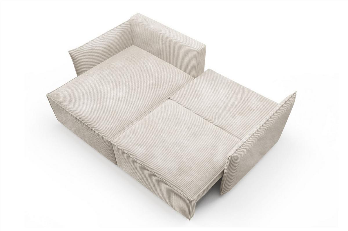 ECKSOFA Minea Mit Schlaffunktion - Grün, Holzwerkstoff/Textil (221/153cm) - Fun Möbel