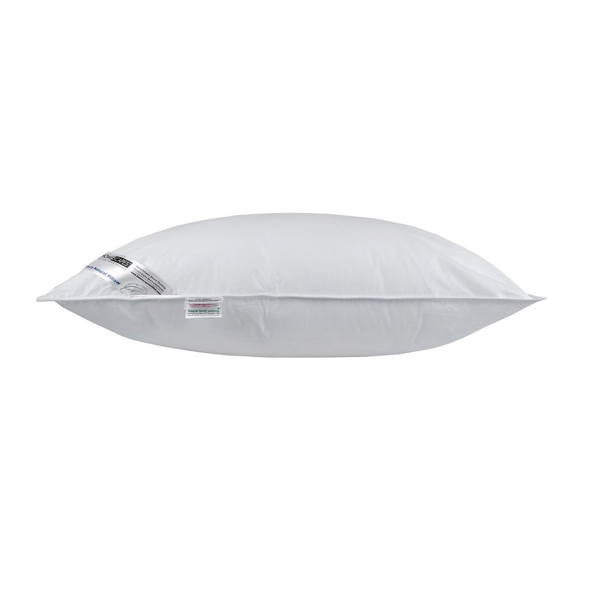 KOPFKISSEN Super-Mikrofaser mit Kamille 48/74 cm - Weiß, Textil (48/74cm) - Homescapes