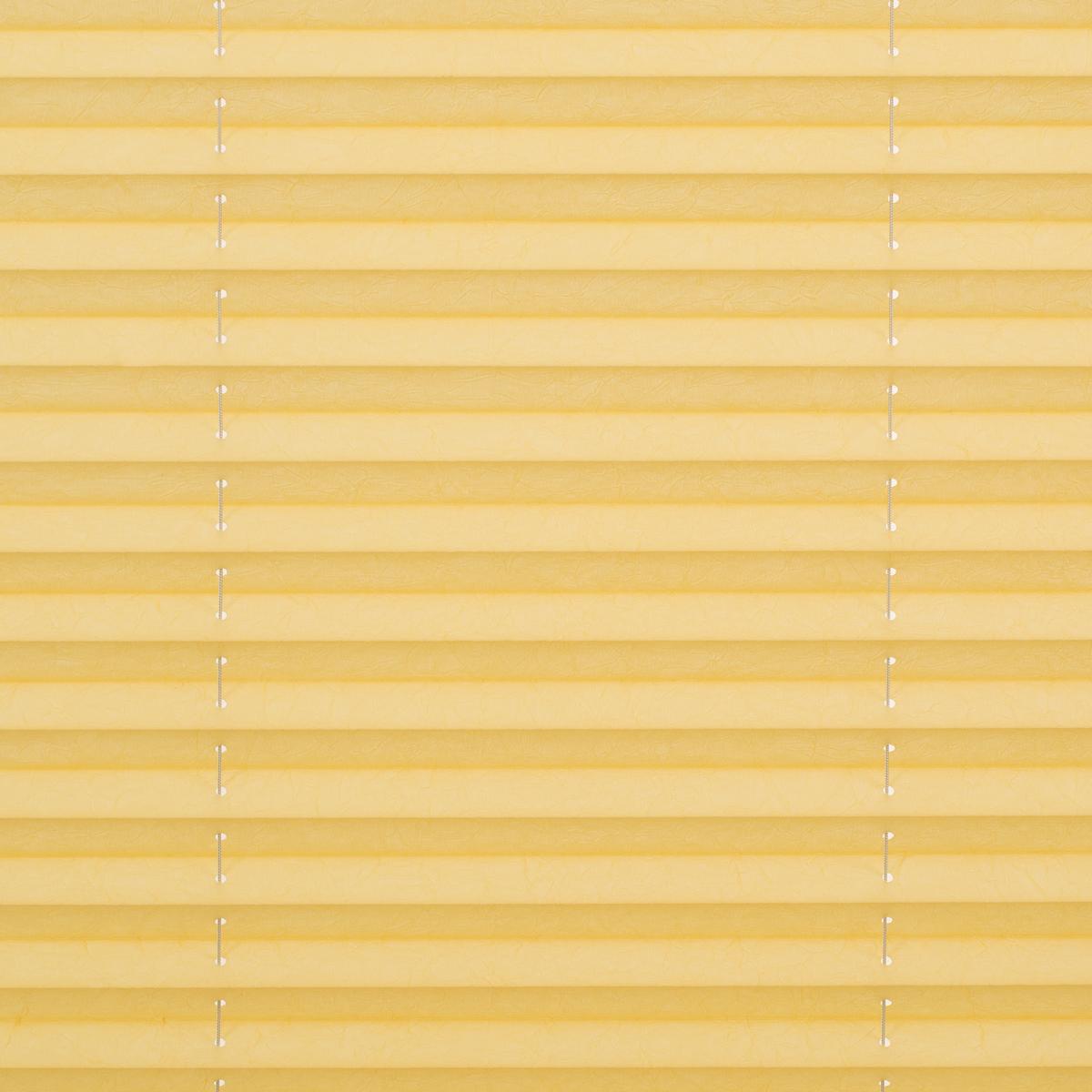 PLISSEE KLEMMFIX, OHNE BOHREN, VERSPANNT - Gelb, Kunststoff (75/130cm) - Lichtblick Original