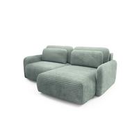 ECKSOFA Simone Mit Schlaffunktion - Grün, Holzwerkstoff/Textil (165/240cm) - Fun Möbel