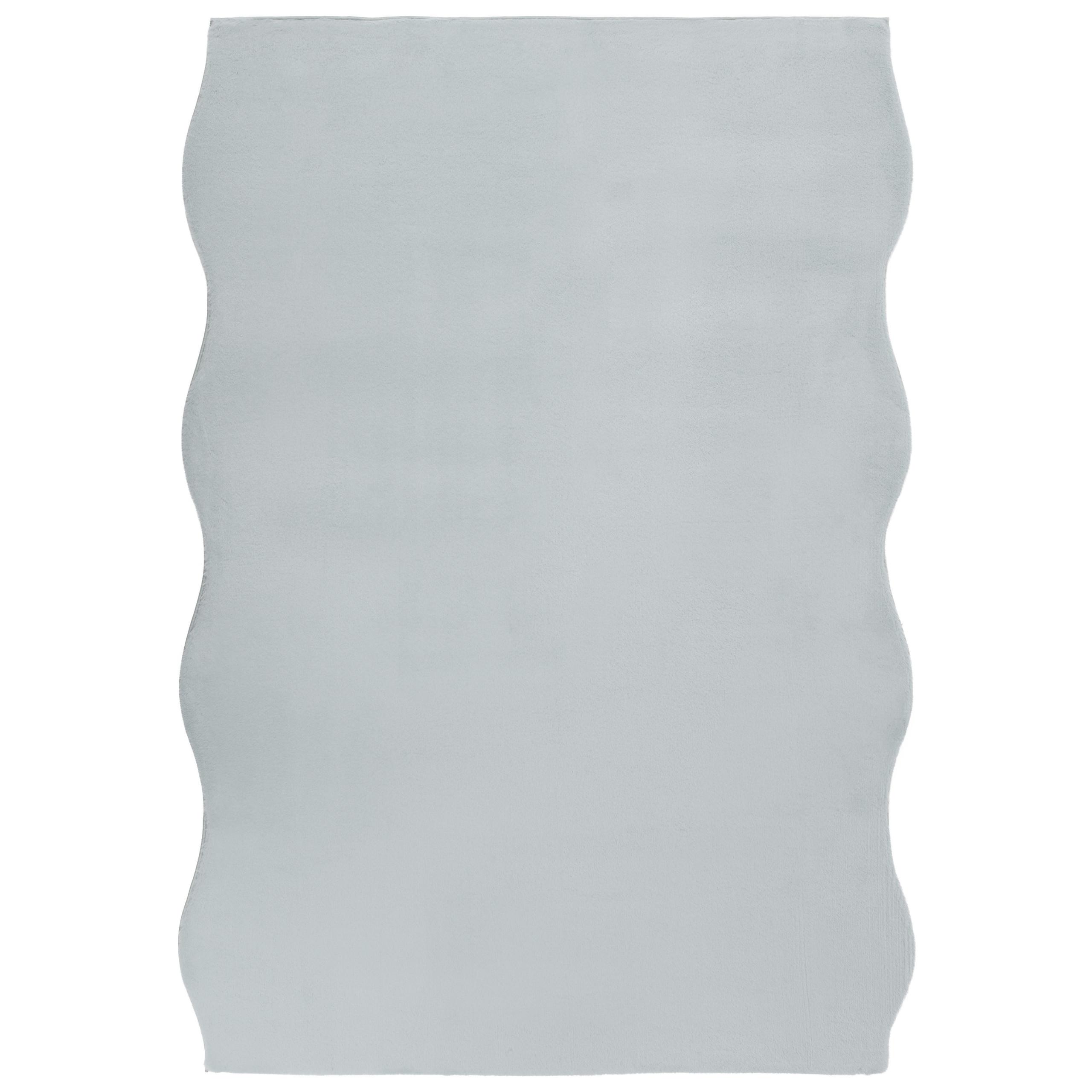 TEPPICH Hellgrau 160/230 cm Dawa - Hellgrau/Grau, Kunststoff (160/230cm) - Beliani