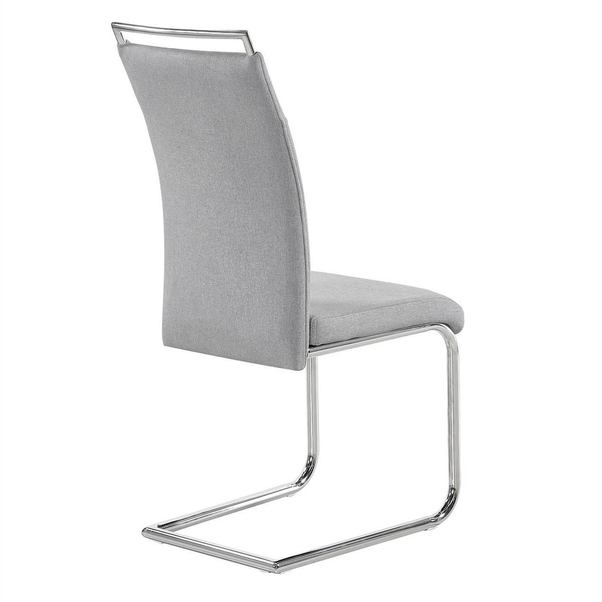 ESSZIMMERSTUHL ERICA 4er-Set hellgrau - Hellgrau, Textil (42/101/58cm) - CARO-Möbel