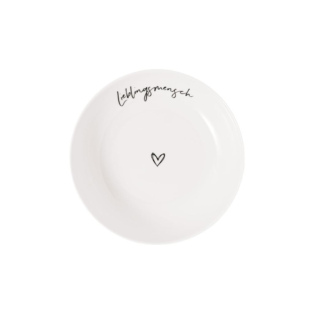 SCHALE LIEBLINGSMENSCH Statement weiß ø 18,7 cm - Weiß, Keramik (18.7cm) - Villeroy & Boch