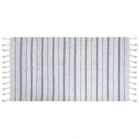 OUTDOOR-TEPPICH Bademli 150/80 cm - Weiß, Kunststoff (80/150cm) - Beliani